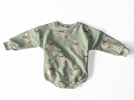 PREORDER Fall Ducks Sweater Romper