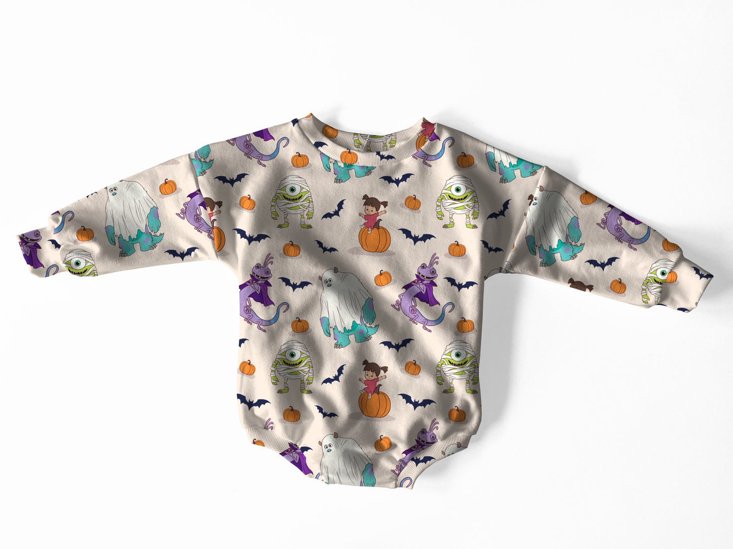 PREORDER Monsters Halloween Sweater Romper (Exclusive Print)