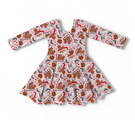 Milk for Santa Twirl Dress