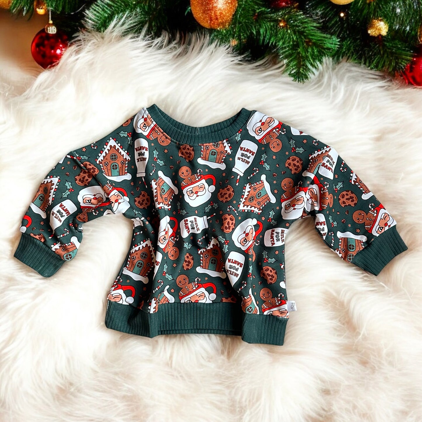 Santa Mugs Oversized Crewneck