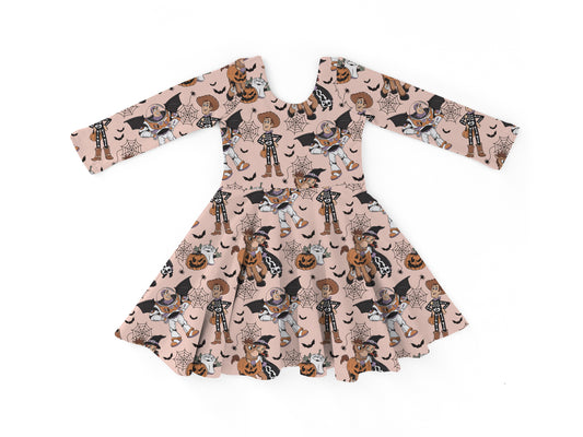 PREORDER Halloween Toys Long Sleeve Dress