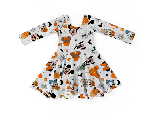 PREORDER Magical Halloween Long Sleeve Dress