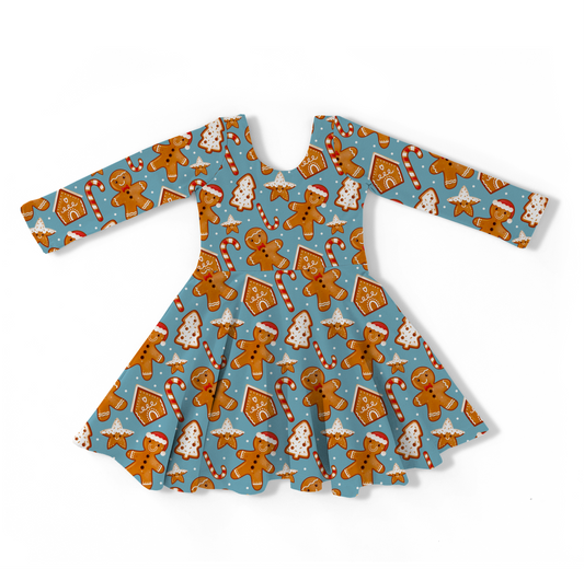 Gingerbread Twirl Dress