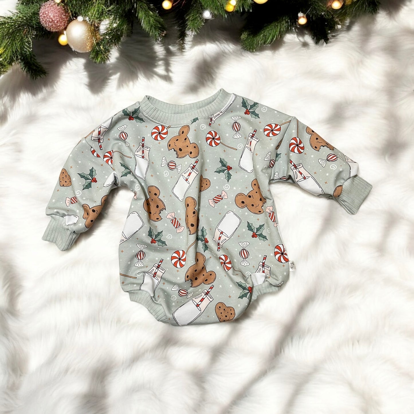 Milk and Cookies Sweater Romper