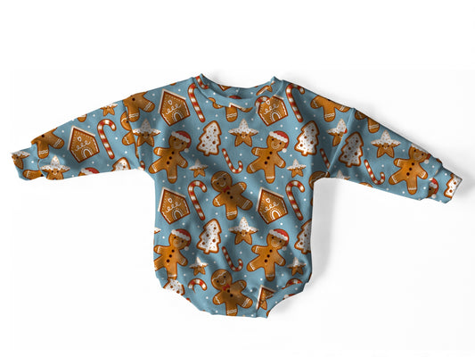 Gingerbread Sweater Romper