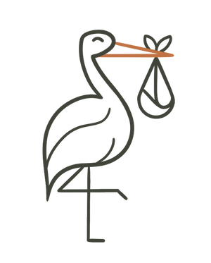 Lil Stitch Studio stork logo